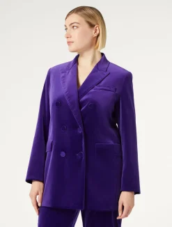 Giacca blazer in velluto*Marina Rinaldi Fashion