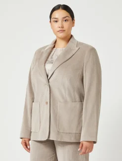 Giacca blazer in velluto*Marina Rinaldi Outlet
