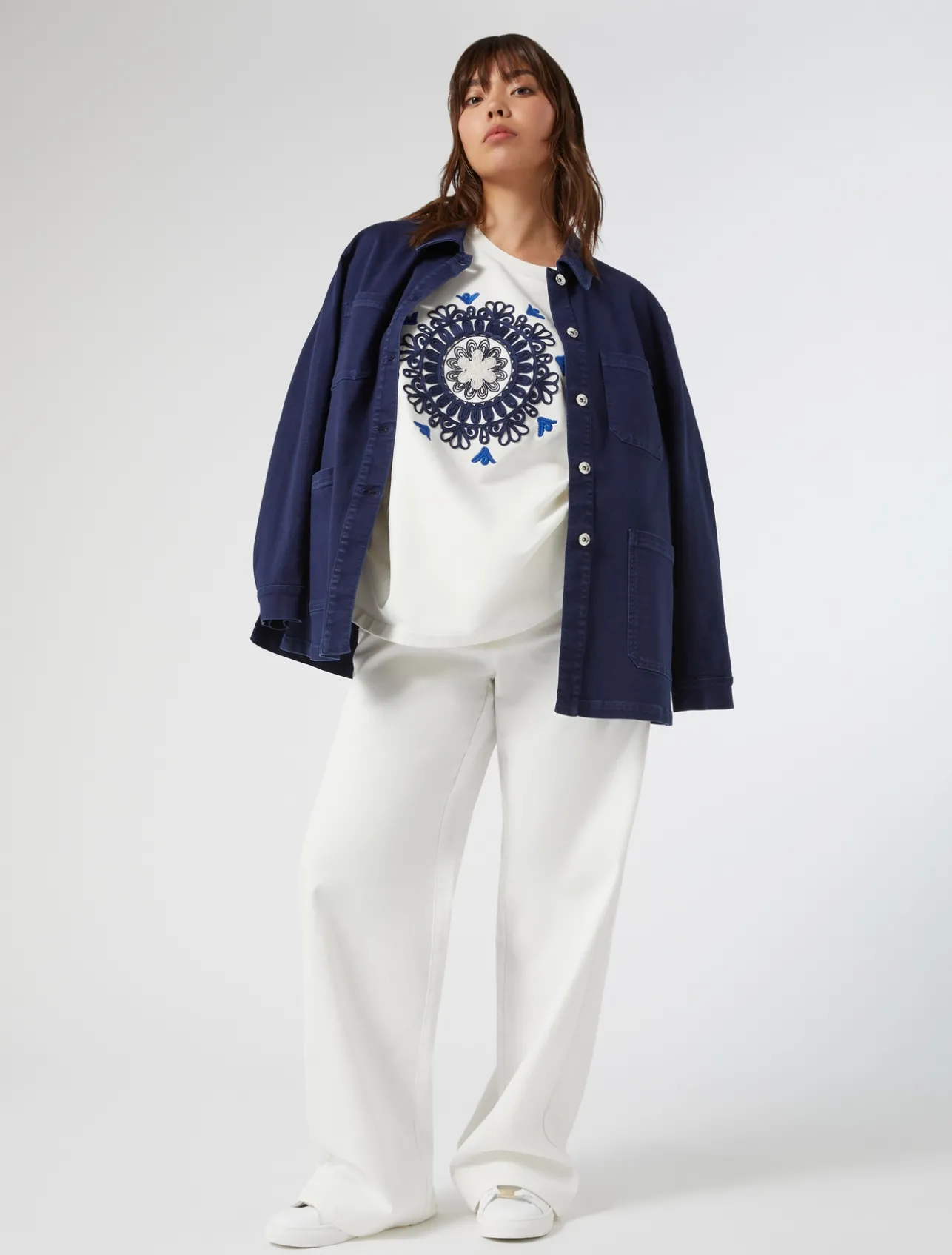 Giacca in bull di cotone stretch*Marina Rinaldi Fashion