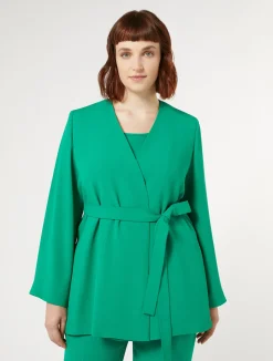 Giacca in crêpe envers satin*Marina Rinaldi Sale