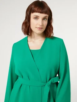 Giacca in crêpe envers satin*Marina Rinaldi Sale