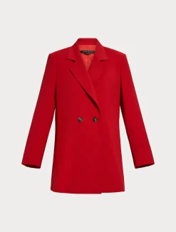 Giacca in crêpe satin di lana*Marina Rinaldi Outlet