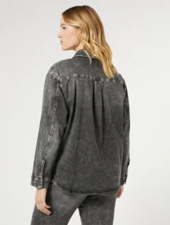 Giacca in denim di cotone*Marina Rinaldi New