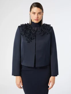 Giacca in duchesse con ricami*Marina Rinaldi Outlet