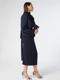 Giacca in duchesse con ricami*Marina Rinaldi Outlet