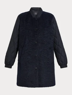 Giacca in jersey e tela antigoccia*Marina Rinaldi Fashion