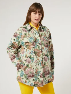 Giacca jacquard a fiori*Marina Rinaldi New