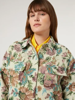 Giacca jacquard a fiori*Marina Rinaldi New
