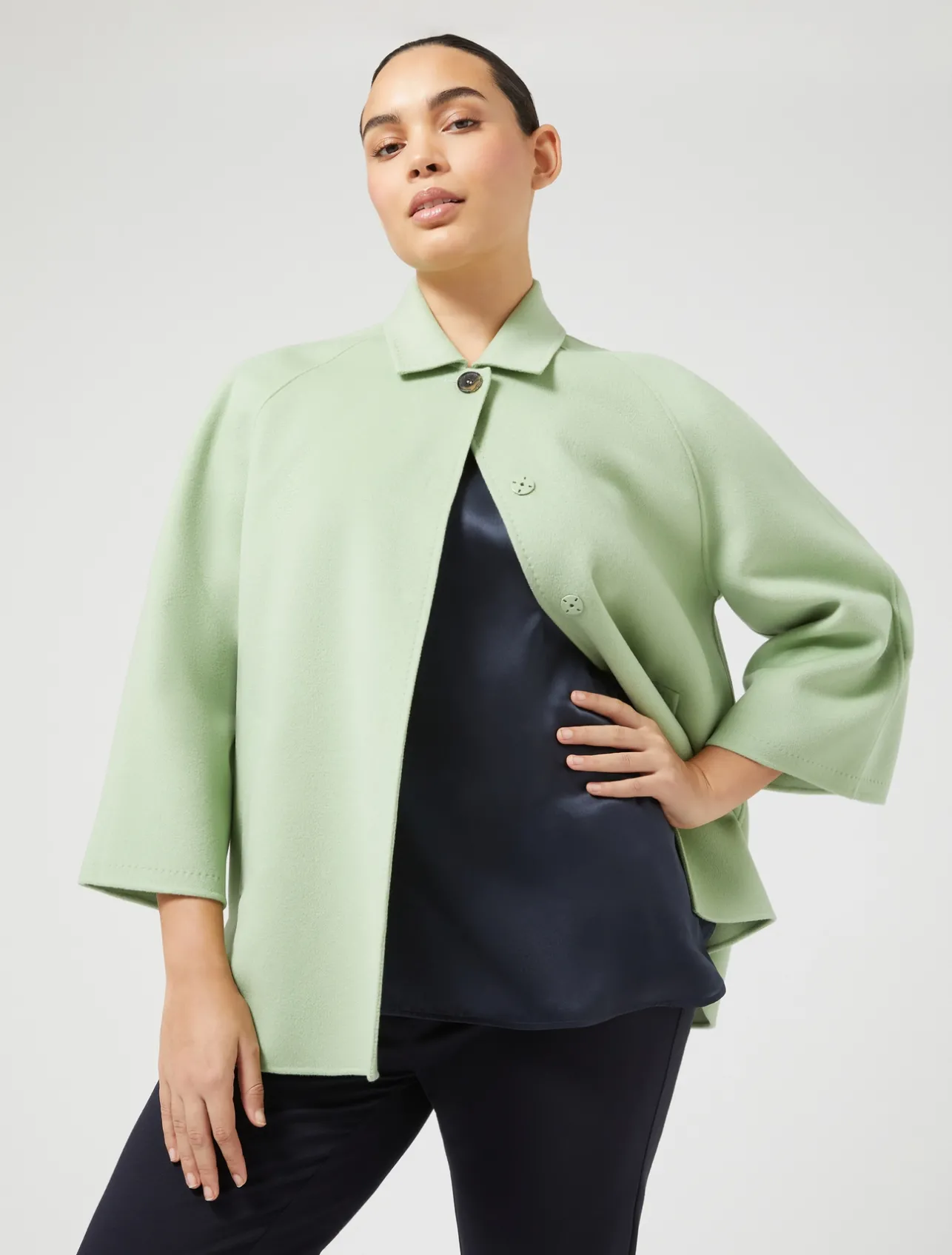 Giaccone in double di lana e cachemire*Marina Rinaldi Outlet