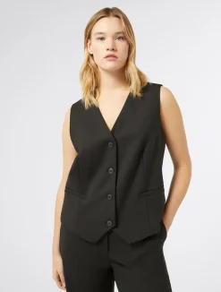 Gilet in gabardina di lana*Marina Rinaldi Sale
