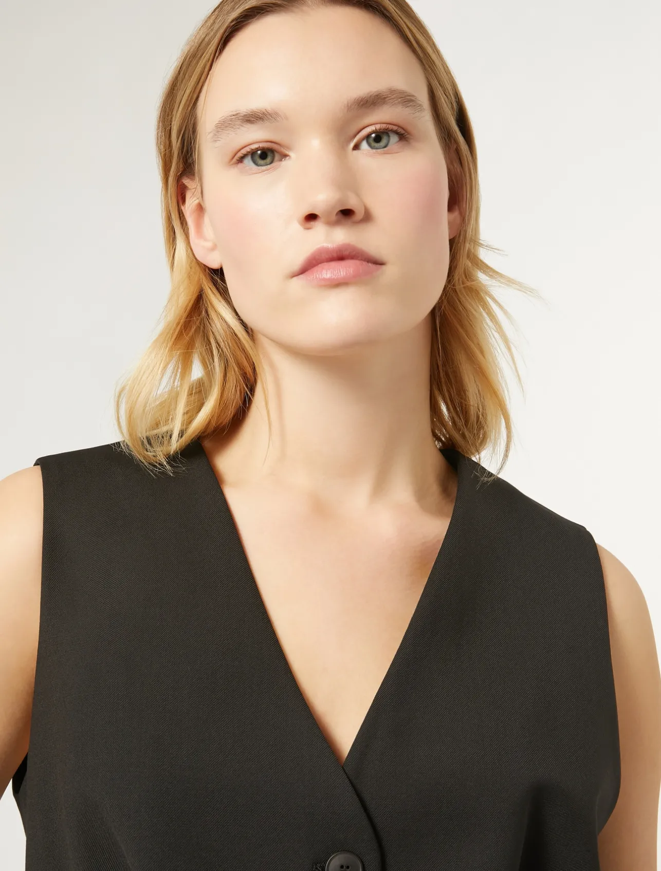 Gilet in gabardina di lana*Marina Rinaldi Sale