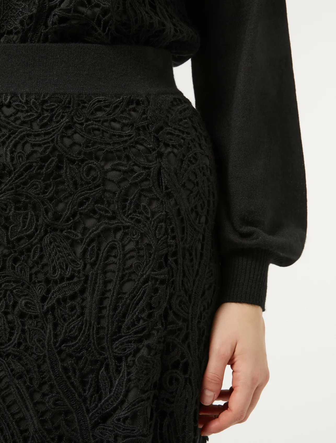 Gonna con ricamo macramè*Marina Rinaldi Clearance