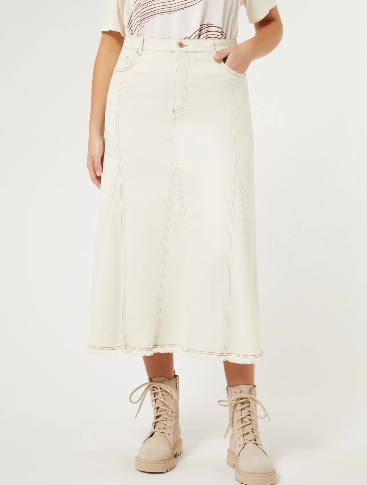 Gonna in bull di cotone*Marina Rinaldi Sale