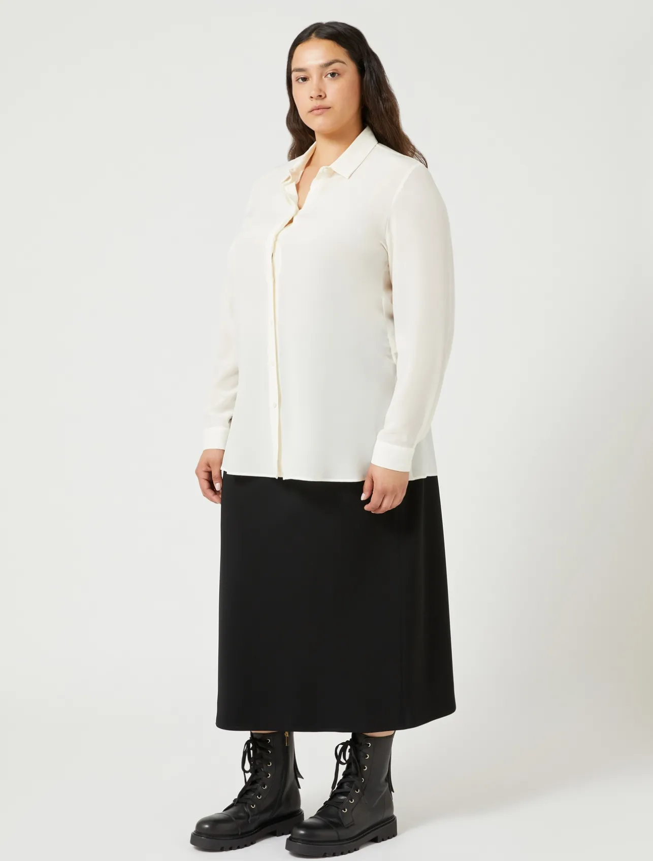 Gonna in cady di triacetato*Marina Rinaldi Outlet