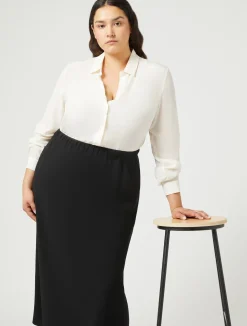 Gonna in cady di triacetato*Marina Rinaldi Outlet