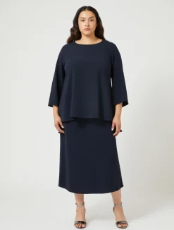 Gonna in cady di triacetato*Marina Rinaldi Discount