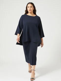 Gonna in cady di triacetato*Marina Rinaldi Discount