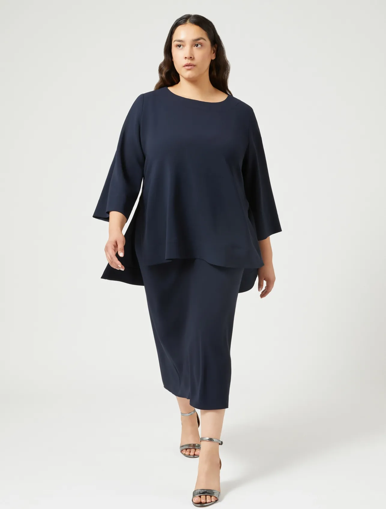 Gonna in cady di triacetato*Marina Rinaldi Discount