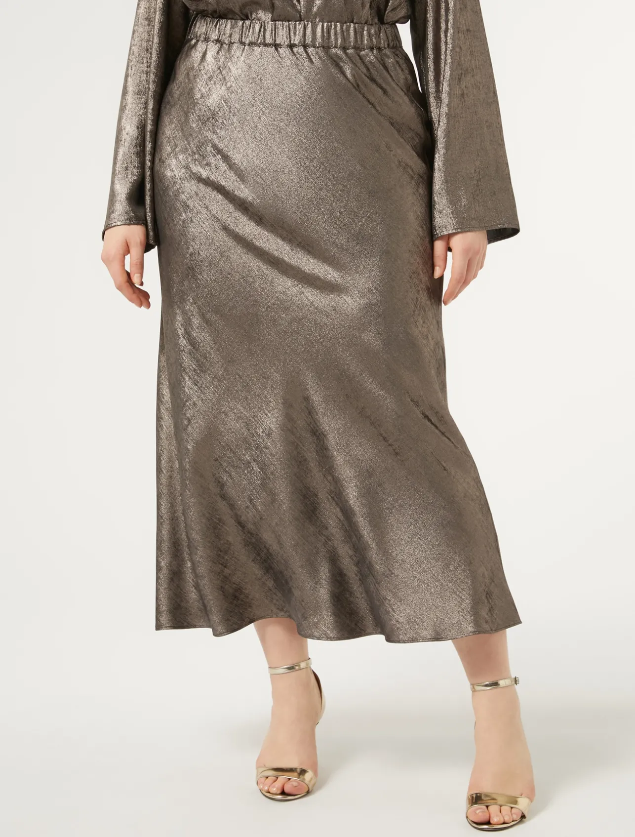 Gonna in chiffon laminato*Marina Rinaldi Discount