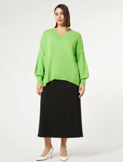 Gonna in crêpe satin*Marina Rinaldi Best