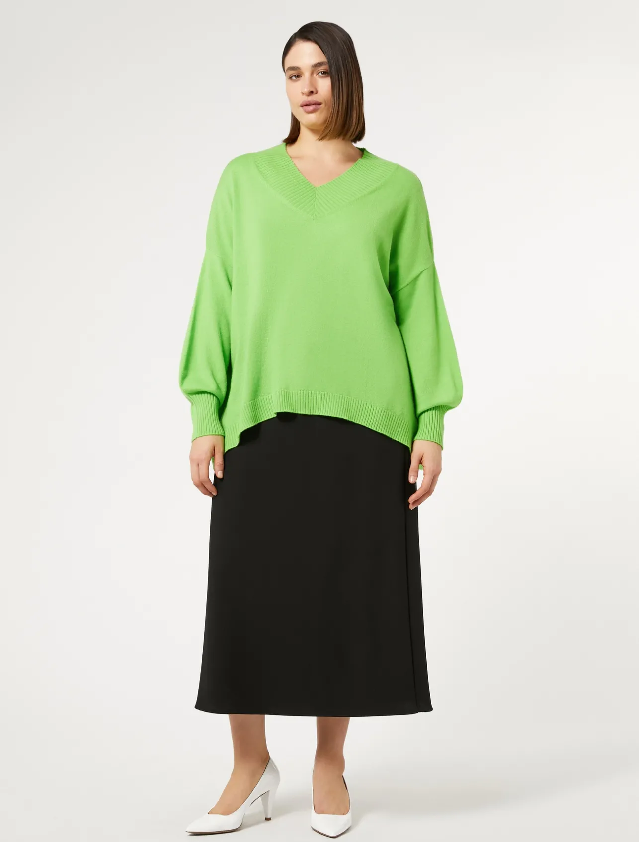 Gonna in crêpe satin*Marina Rinaldi Best