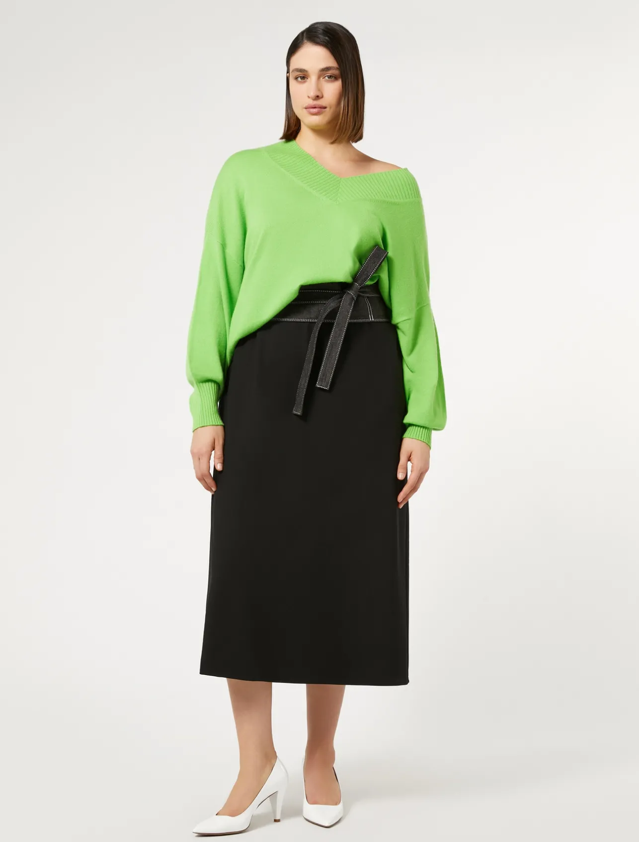 Gonna in crêpe satin*Marina Rinaldi Best