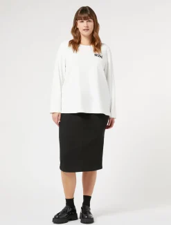 Gonna in denim di cotone stretch*Marina Rinaldi Sale
