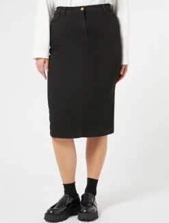 Gonna in denim di cotone stretch*Marina Rinaldi Sale