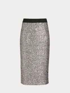 Gonna in jersey e paillettes*Marina Rinaldi Online