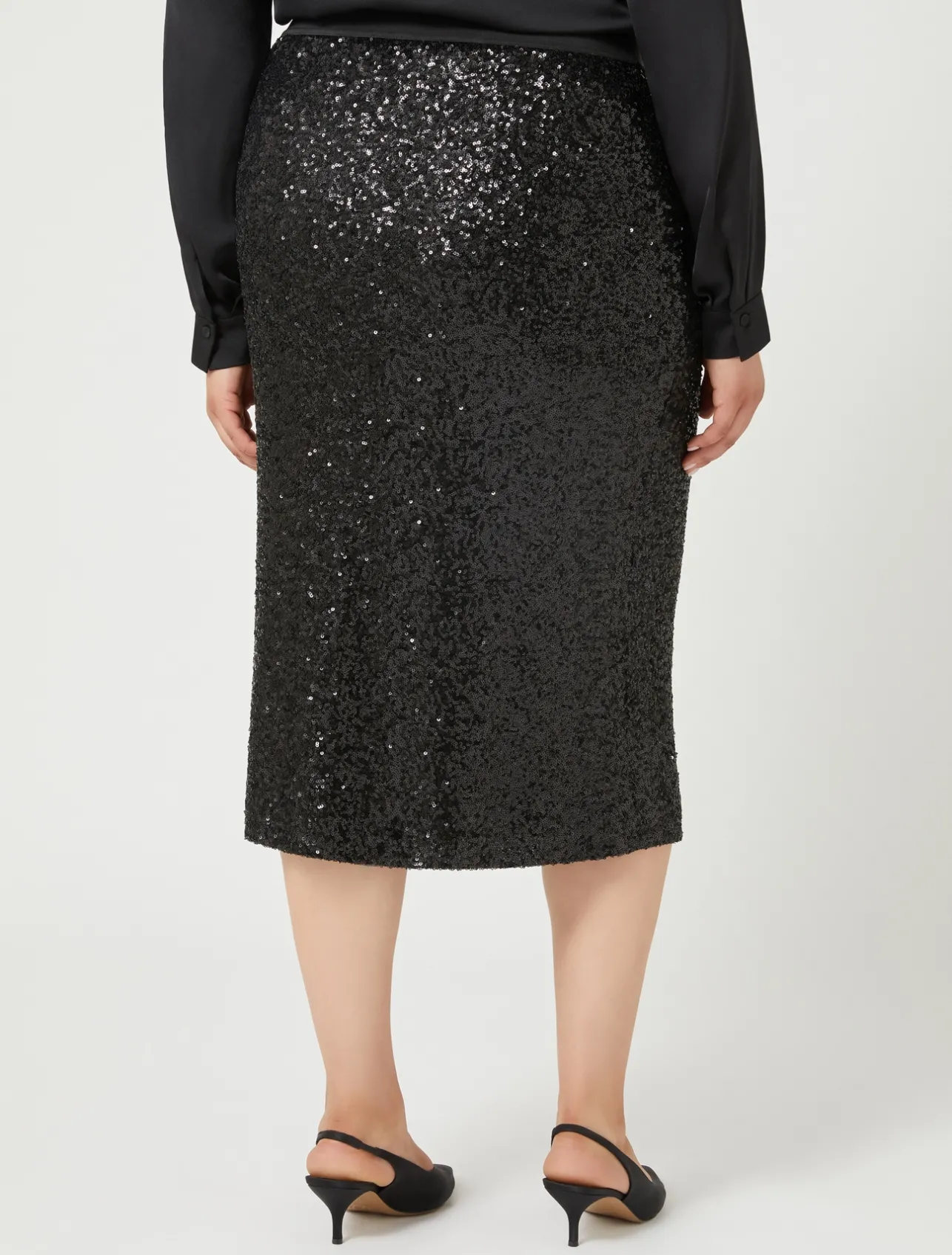 Gonna in jersey e paillettes*Marina Rinaldi Hot