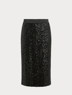 Gonna in jersey e paillettes*Marina Rinaldi Hot