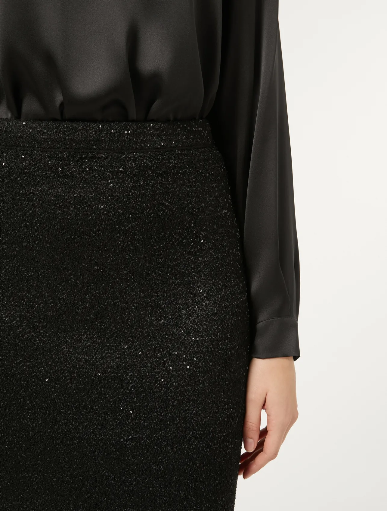 Gonna in maglia con paillettes*Marina Rinaldi Outlet