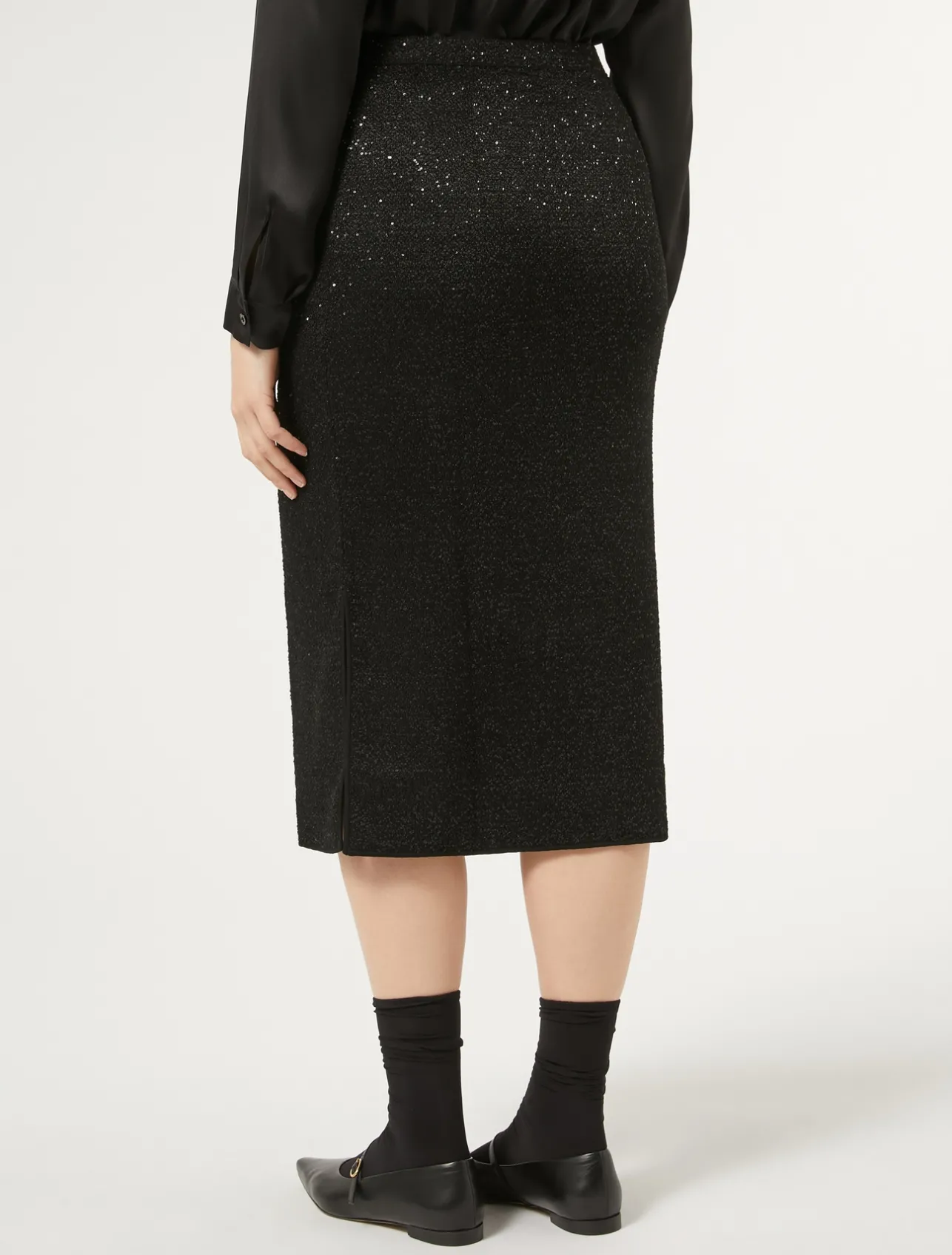 Gonna in maglia con paillettes*Marina Rinaldi Outlet