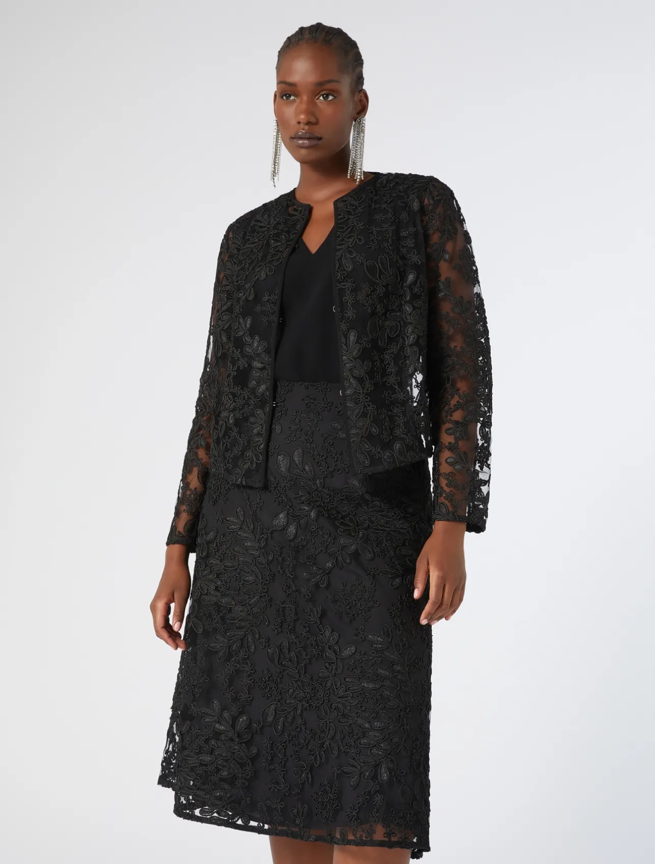 Gonna in tulle ricamato*Marina Rinaldi Discount