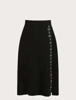 Gonna lunga in cady con strass*Marina Rinaldi New