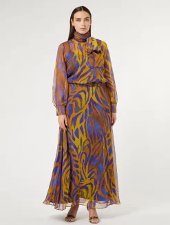 Gonna lunga in georgette di seta*Marina Rinaldi Hot