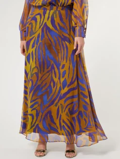 Gonna lunga in georgette di seta*Marina Rinaldi Hot