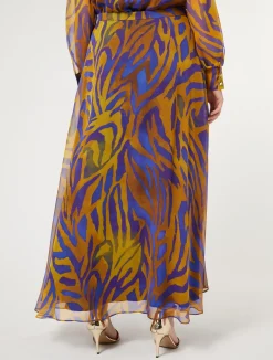 Gonna lunga in georgette di seta*Marina Rinaldi Hot