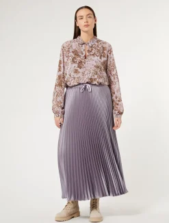 Gonna lunga in raso plissé*Marina Rinaldi Outlet