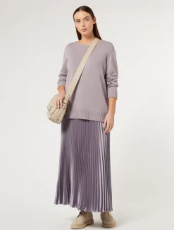 Gonna lunga in raso plissé*Marina Rinaldi Outlet