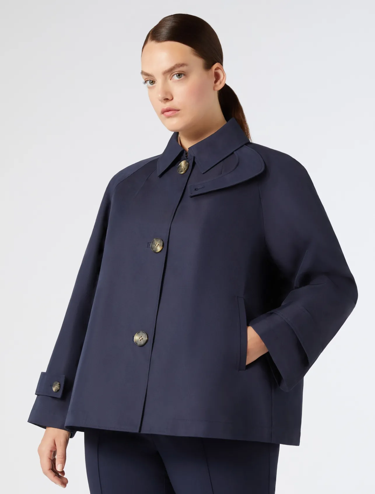 Impermeabile in twill di misto cotone*Marina Rinaldi Discount