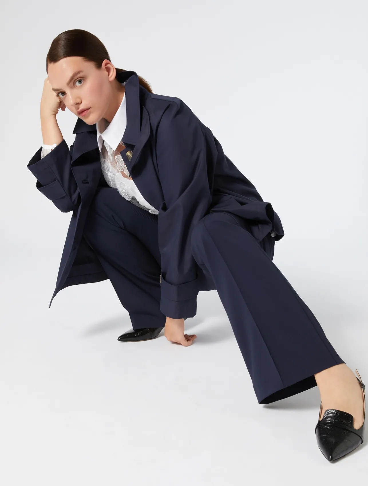 Impermeabile in twill di misto cotone*Marina Rinaldi Discount