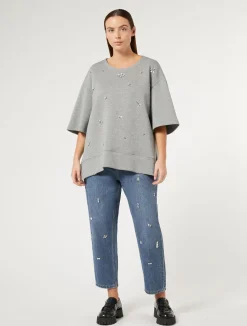 Jeans boyfriend in denim ricamato*Marina Rinaldi Clearance
