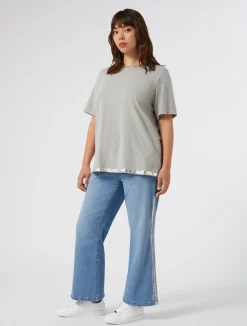 Jeans flare in denim*Marina Rinaldi Clearance
