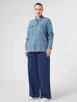Jeans in denim con strass*Marina Rinaldi Clearance
