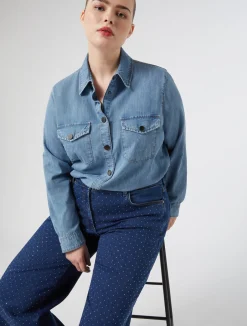 Jeans in denim con strass*Marina Rinaldi Clearance