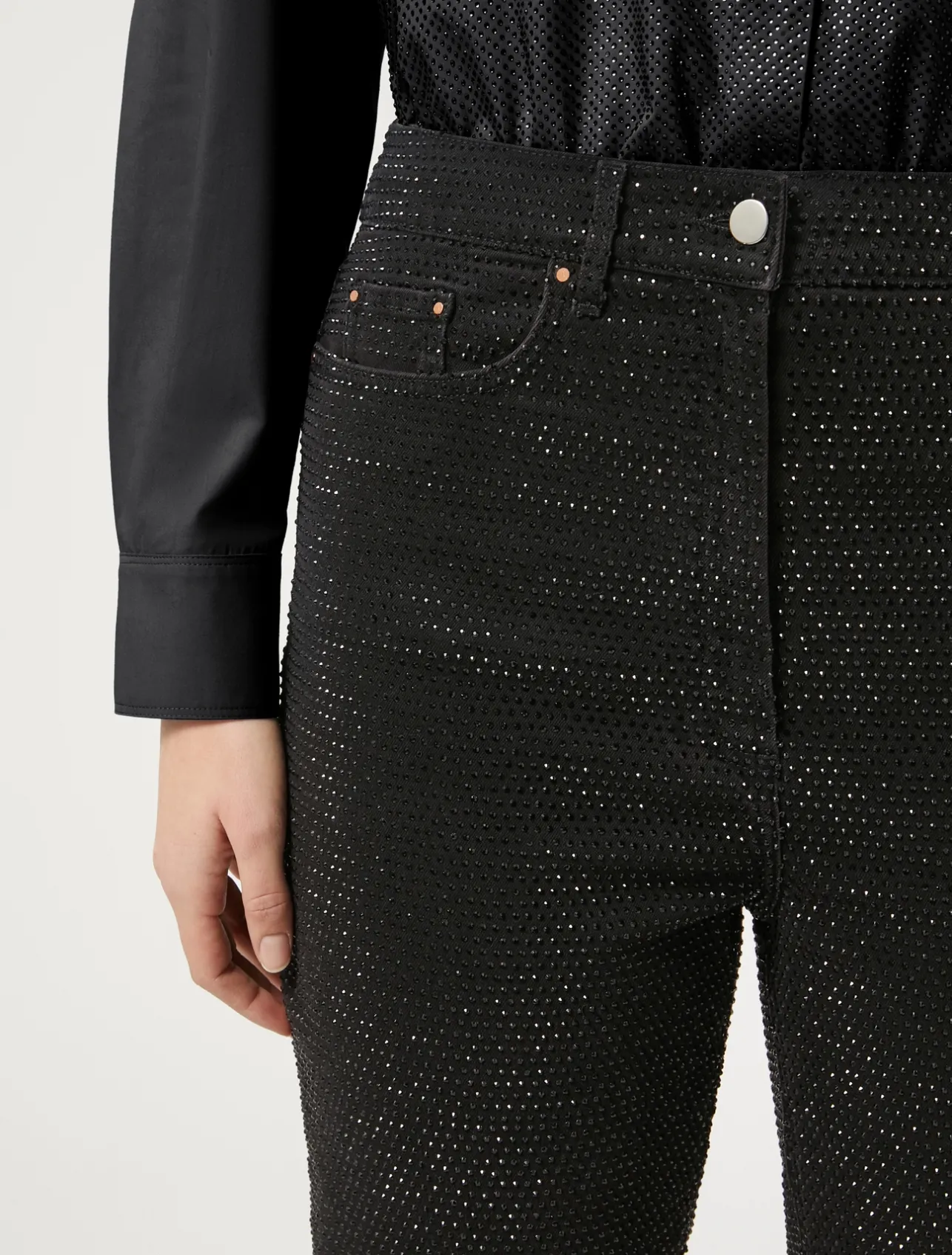Jeans in denim con strass*Marina Rinaldi Hot