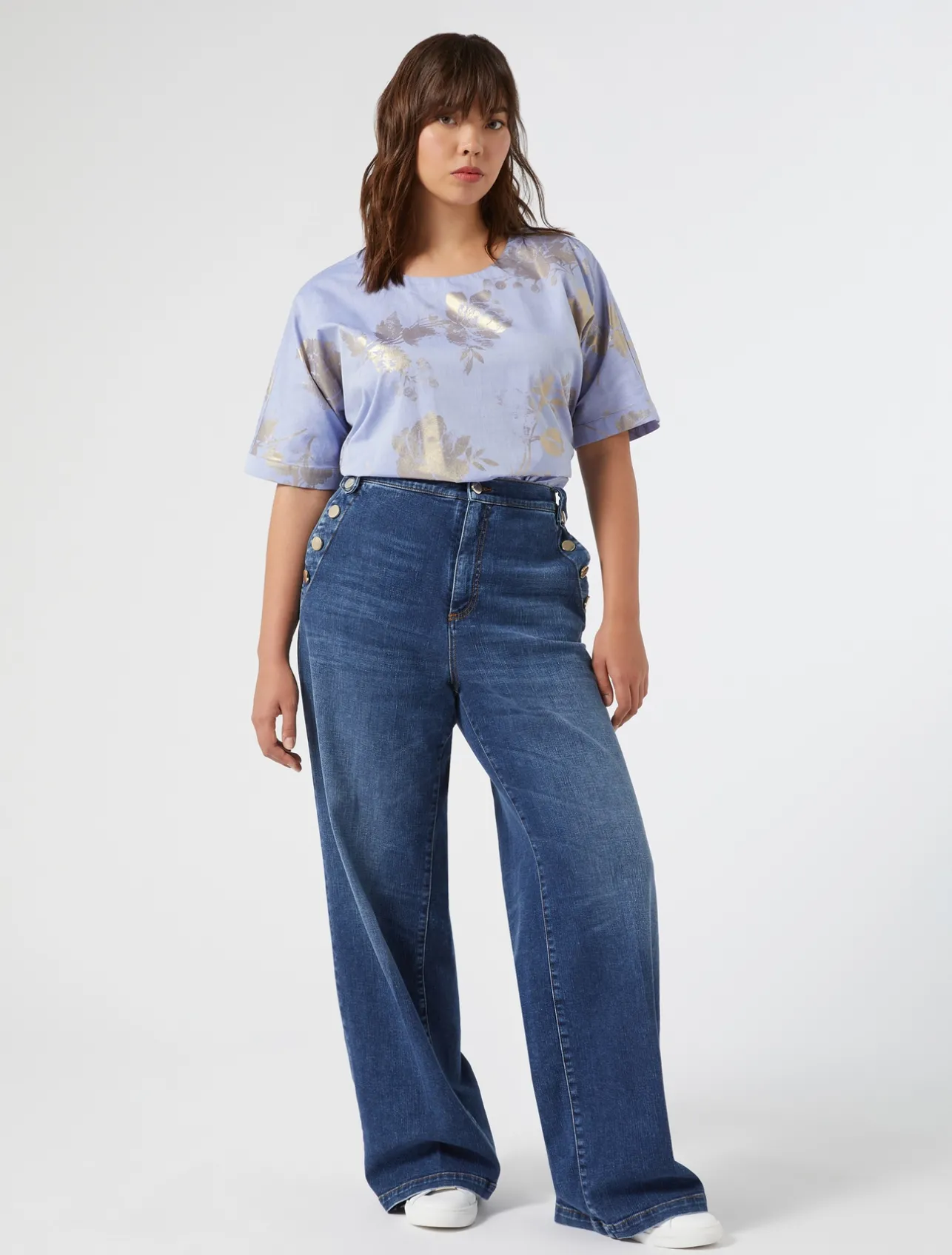 Jeans in denim di cotone*Marina Rinaldi Outlet