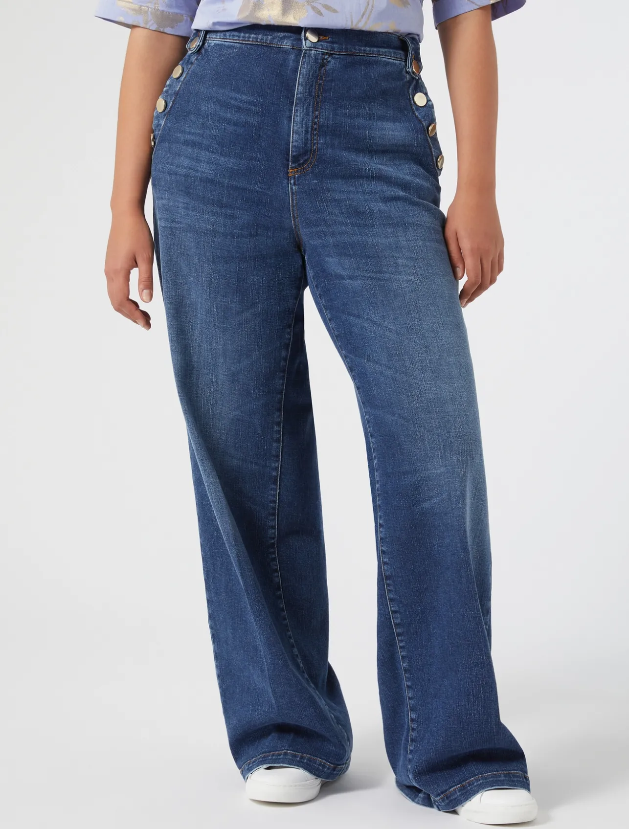 Jeans in denim di cotone*Marina Rinaldi Outlet