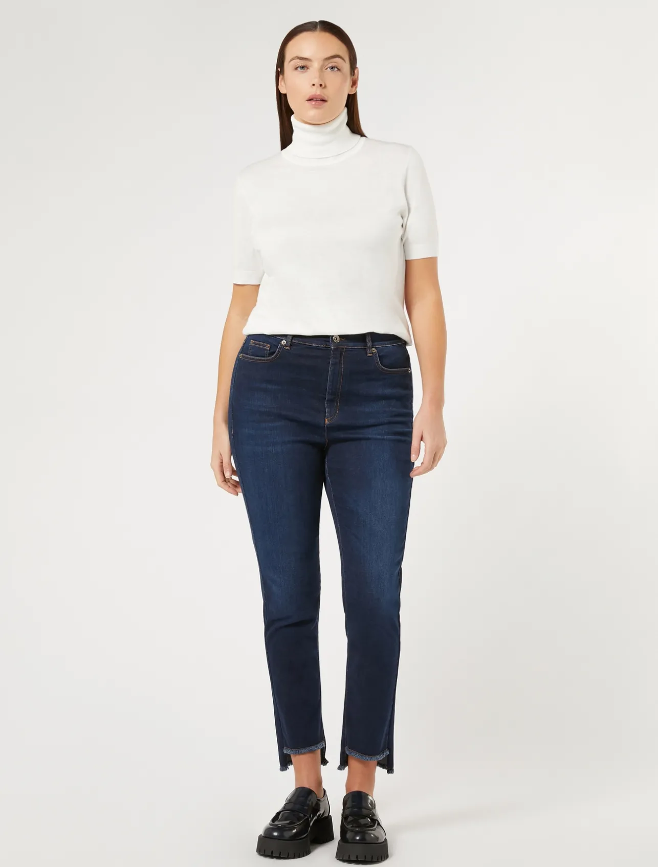 Jeans slim fit in denim indaco*Marina Rinaldi New